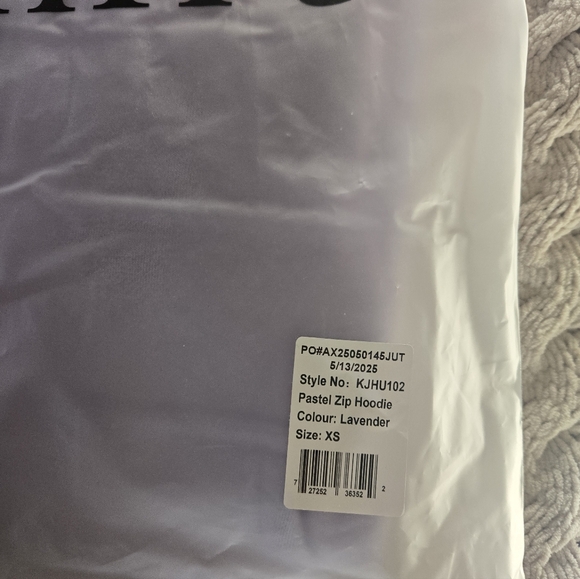 Comfrt - Lavender Pastel  Zip Hoodie - Picture 2 of 5